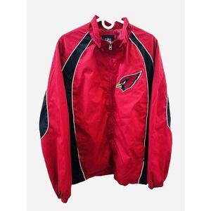 CARDINALS Jacket Vintage Windbreaker Men Size Large Arizona Football NFL Cards